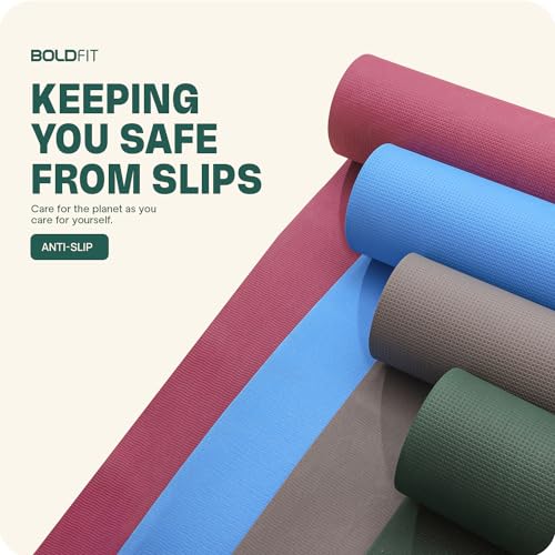 Boldfit Yoga Mats For Women yoga mat for men Exercise mat for home workout yoga mat for women gym mat Anti Slip Yoga mat Workout mat Yoga Mat For Kids Yoga mate gym mats for workout at home