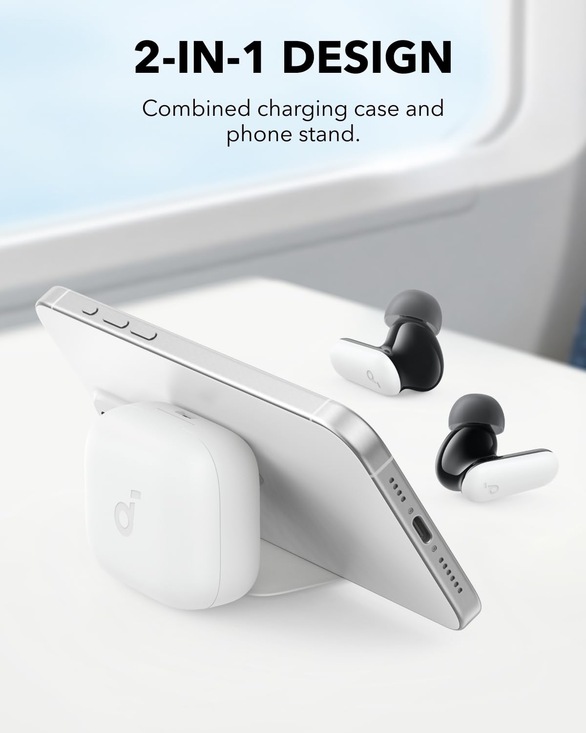 soundcore P30i by Anker Noise Cancelling Earbuds, Powerful Bass, 45H Playtime, 2-in-1 Case and Phone Stand, IP54, Fast Charge 10min = 120 min, Bluetooth 5.4 (Green)