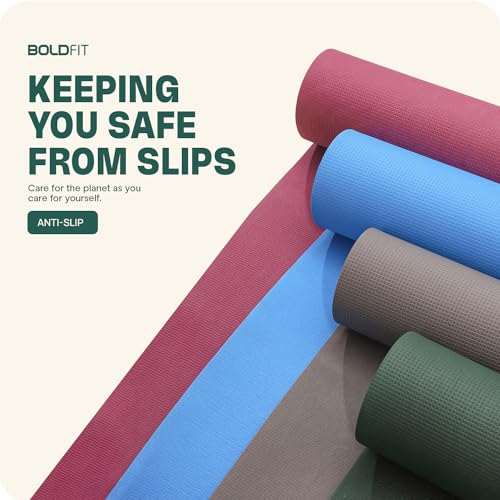 Boldfit Yoga Mats For Women yoga mat for men Exercise mat for home workout yoga mat for women gym mat Anti Slip Yoga mat Workout mat Yoga Mat For Kids Yoga mate gym mats for workout at home