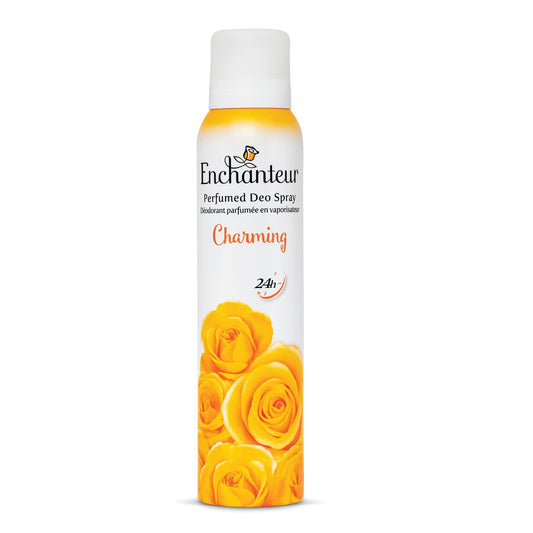 Enchanteur Charming Perfumed Deo Spray for Women with 24-Hours Odour Protection| Long-Lasting Floral French Fragrance| Refreshing & Gentle Deo Spray| 150ml