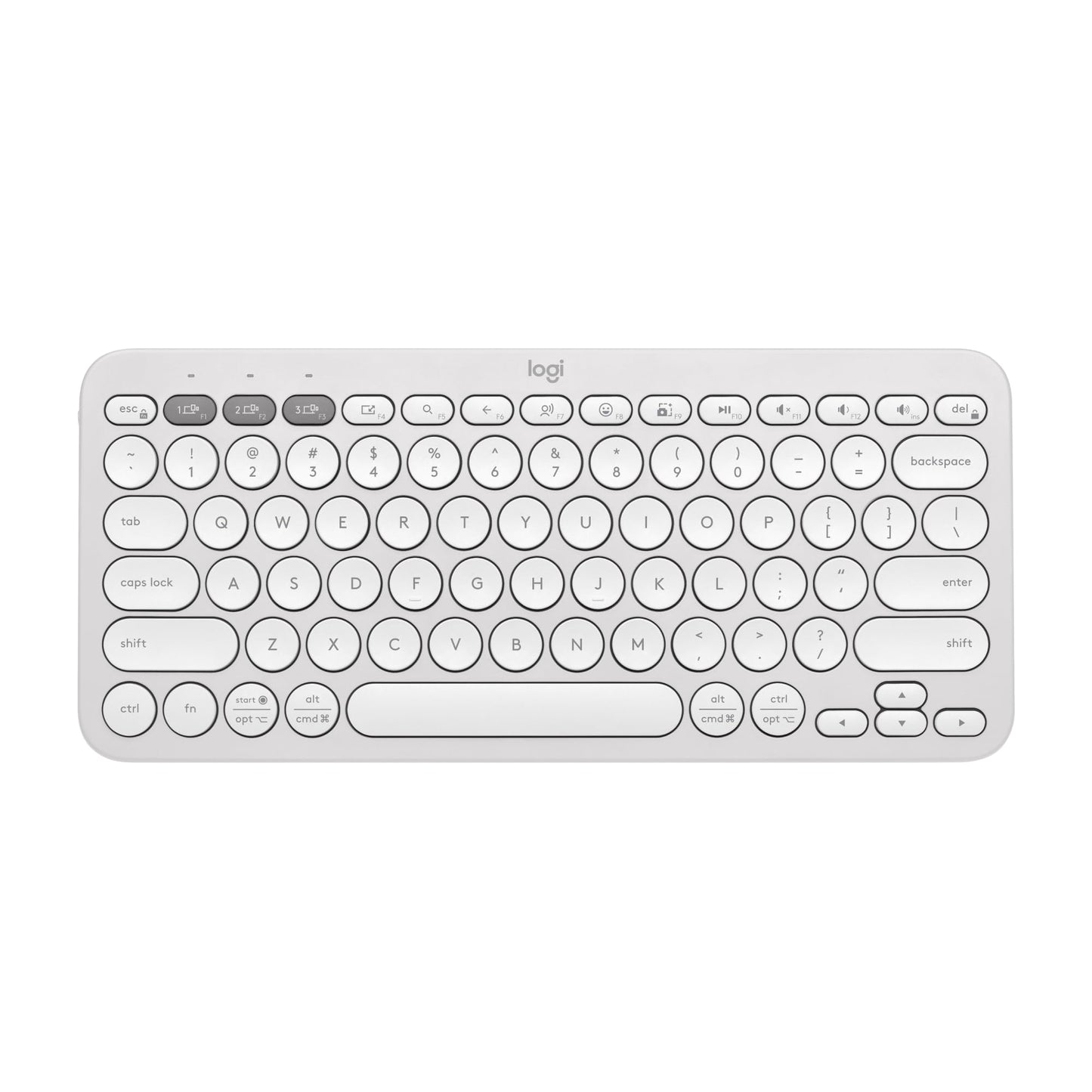 Logitech Pebble Keys 2 K380s, Multi-Device Bluetooth Wireless Keyboard with Customisable Shortcuts, Slim and Portable, Easy-Switch for Windows, macOS, iPadOS, Android, Chrome OS - Tonal Graphite