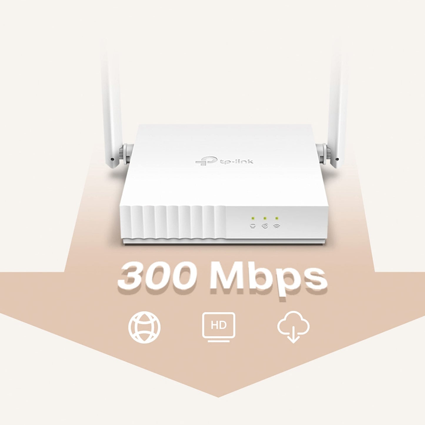 TP-link N300 WiFi Wireless Router TL-WR845N | 300Mbps Wi-Fi Speed | Three 5dBi high gain Antennas | IPv6 Compatible | AP/RE/WISP Mode | Parental Control | Single Band | Guest Network - White