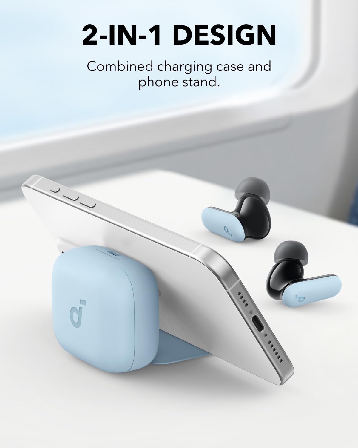 soundcore P30i by Anker Noise Cancelling Earbuds, Powerful Bass, 45H Playtime, 2-in-1 Case and Phone Stand, IP54, Fast Charge 10min = 120 min, Bluetooth 5.4 (Green)