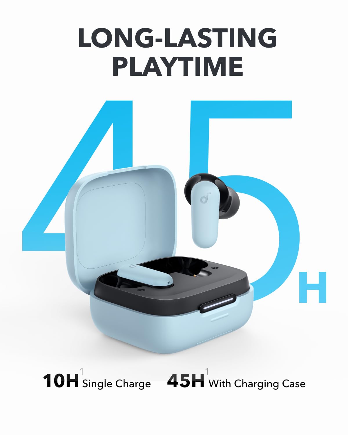 soundcore P30i by Anker Noise Cancelling Earbuds, Powerful Bass, 45H Playtime, 2-in-1 Case and Phone Stand, IP54, Fast Charge 10min = 120 min, Bluetooth 5.4 (Green)