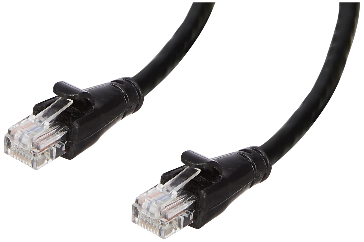 Amazon Basics RJ45 Cat-6 Ethernet Patch Internet Cable For Personal Computer - 50 Feet (Black)