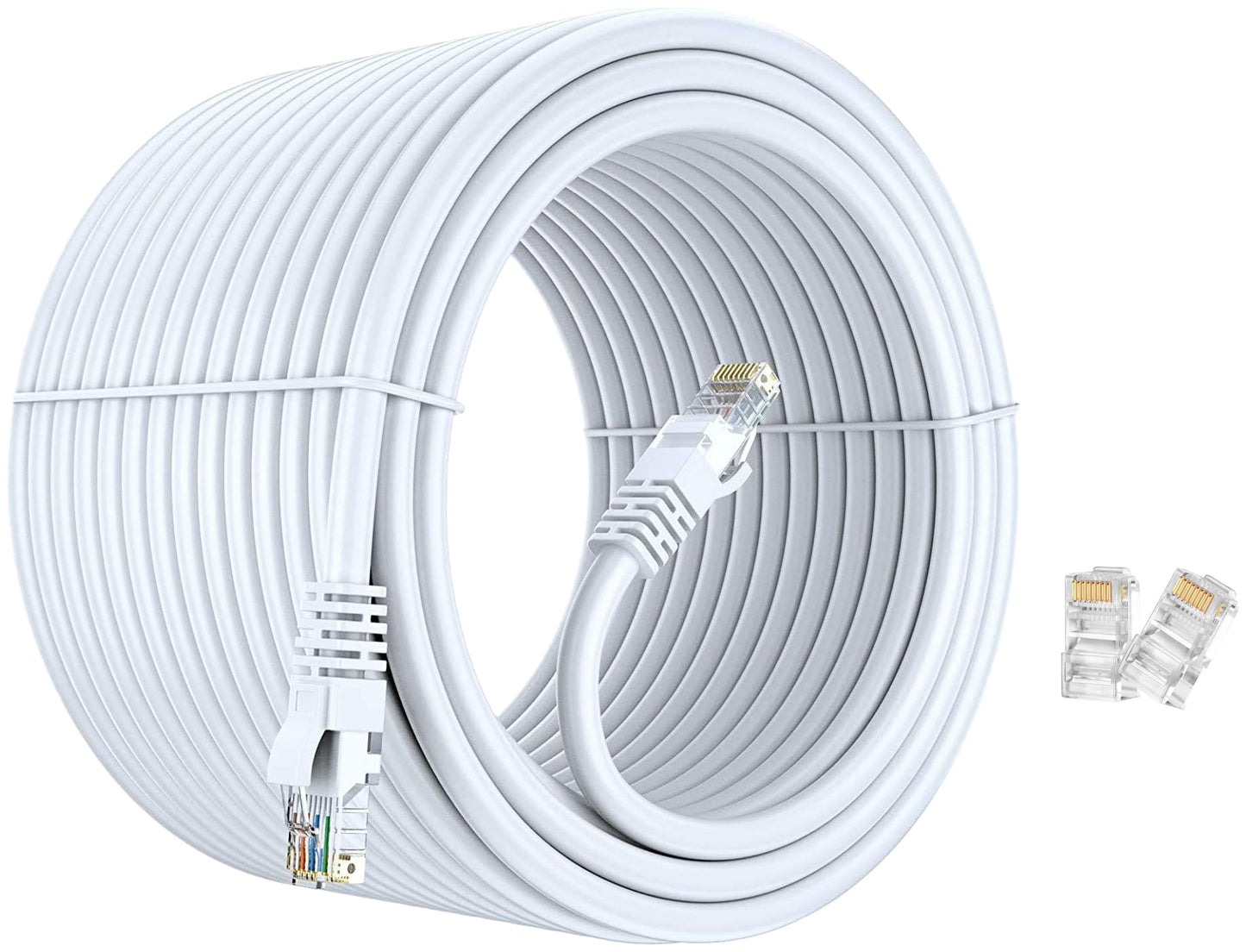 FEDUS Cat6 Ethernet Cable, 20 Meter High-Speed 550MHZ / 10 Gigabit Speed UTP LAN Cable, Network Cable Internet Cable RJ45 Cable LAN Wire, Patch Computer Cord Category 6 Wires for Modem, Router