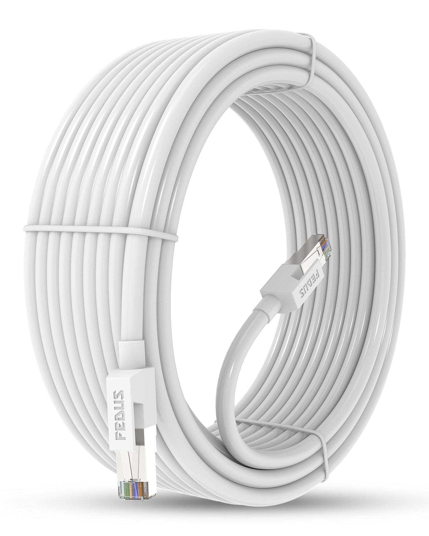 FEDUS Cat6 Ethernet Cable, 20 Meter High-Speed 550MHZ / 10 Gigabit Speed UTP LAN Cable, Network Cable Internet Cable RJ45 Cable LAN Wire, Patch Computer Cord Category 6 Wires for Modem, Router