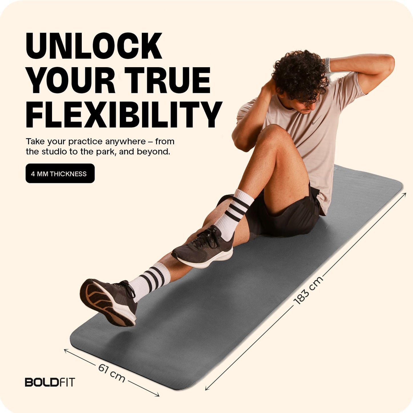 Boldfit Yoga Mats For Women yoga mat for men Exercise mat for home workout yoga mat for women gym mat Anti Slip Yoga mat Workout mat Yoga Mat For Kids Yoga mate gym mats for workout at home