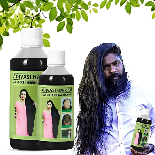 Adivasi Herbal Hair Growth Oil -Get Strong and Healthy Hair With Ayurvedic Herbs 100 ML (PACK OF 2)