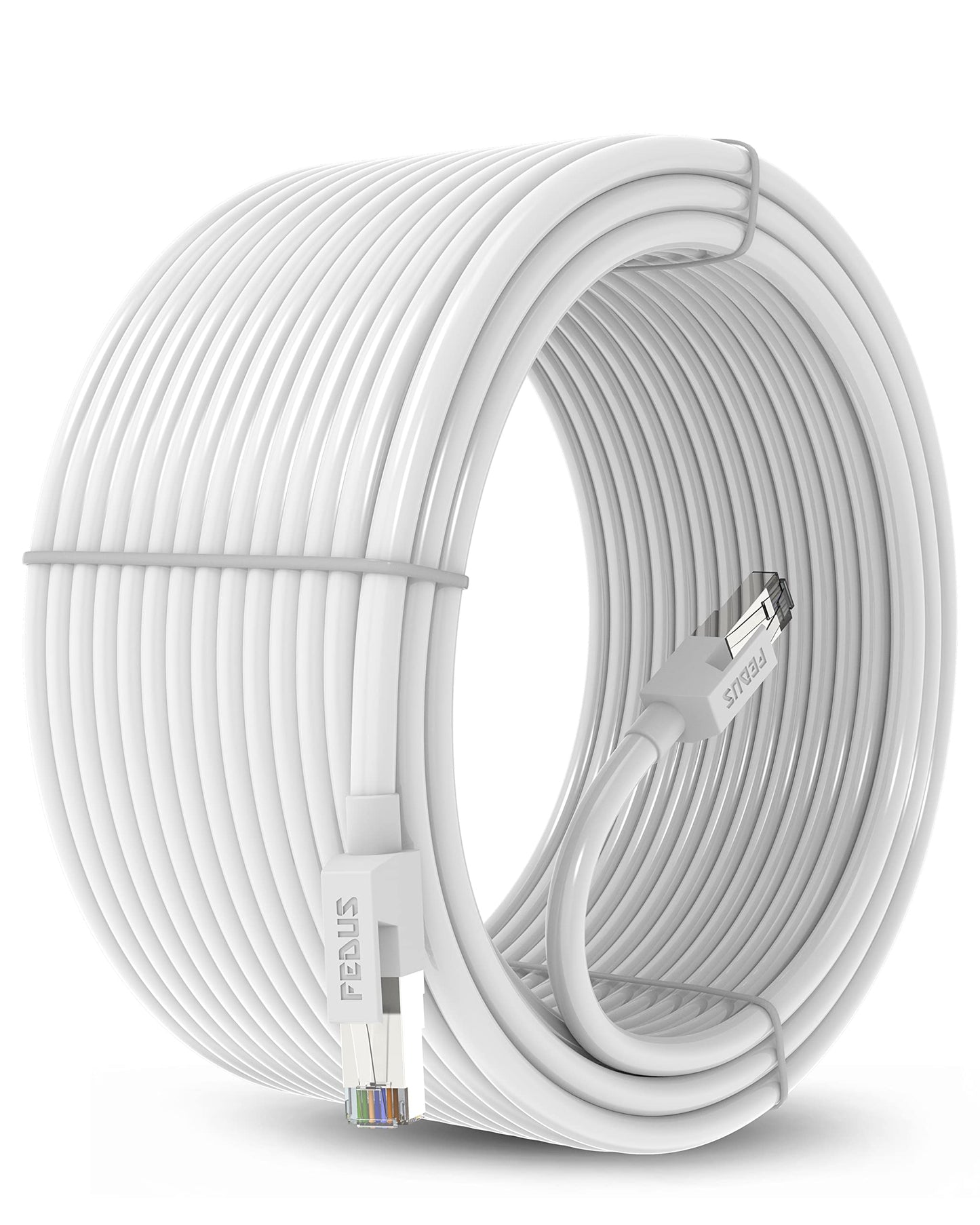 FEDUS Cat6 Ethernet Cable, 20 Meter High-Speed 550MHZ / 10 Gigabit Speed UTP LAN Cable, Network Cable Internet Cable RJ45 Cable LAN Wire, Patch Computer Cord Category 6 Wires for Modem, Router