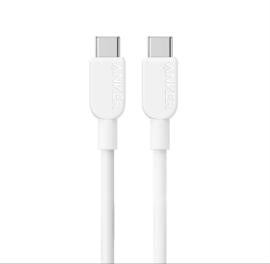 Anker 310 USB-C to USB-C Cable (3 ft) PVC-White-A81E1021