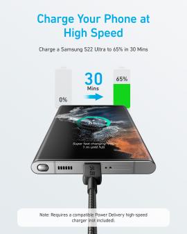 Anker Cable 310 USB-C to USB- C (6 ft. PVC)