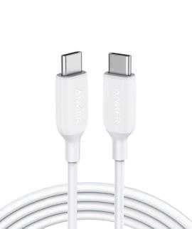 Anker Cable 310 USB-C to USB- C (6 ft. PVC) White